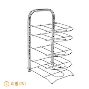 리빙코아 트렌디한 사각 후라이팬 정리대 5단