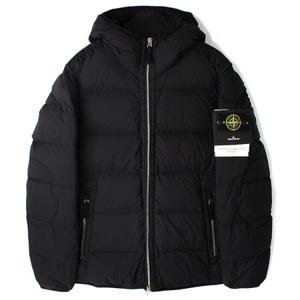 23FW 스톤 나일론 다운 후드 패딩 블랙 791543