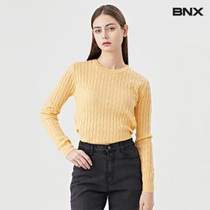 [비엔엑스]데일리 심플 케이블 긴팔 니트 (BU4KP028L0)