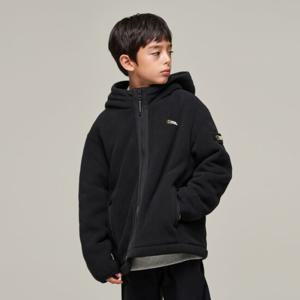 내셔널지오그래픽키즈 K244UFJ910 베이직 후디 플리스 자켓 CARBONBLACK