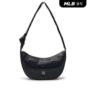 [MLB공식] 25N 클래식 모노그램 크랙 엠보 크로스백 NY (Black) 3ACRMV15N