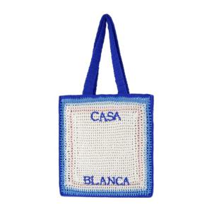 카사블랑카 크로셰 쇼퍼 백 APS25 BAG 121 01 BLUE GRADIENT