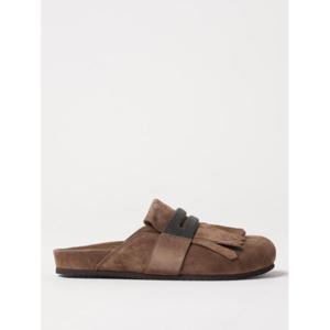 브루넬로 쿠치넬리 뮬 슬리퍼 MZSFG2877 C7495 Brown