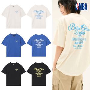 NBA N252TS051P 공용 오버핏 BOS 백 레터링 반팔 티셔츠 STG