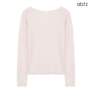 [ab.f.z] 레이어드 레이스 시스루 티셔츠 (AFZ5MK33A)