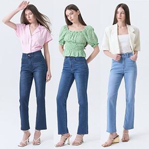 [뱅뱅]25SS 여성 썸머 라이크라 스트레이트 데님 3종