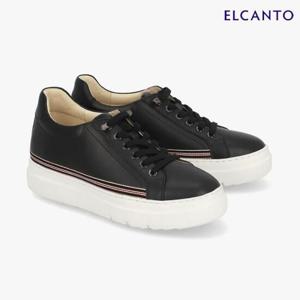엘칸토  (LCWS97U339) 여성 소가죽 쿠션업 밴딩 키높이 스니커즈 4cm