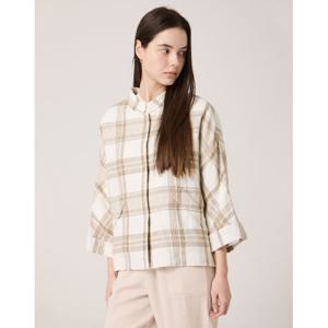[보니스팍스]차이나카라 린넨 체크 자켓-BC21JK050