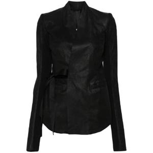 25 SS 릭오웬스 크랙 이펙트 가죽 재킷 RP01D2707LBA TP432070485