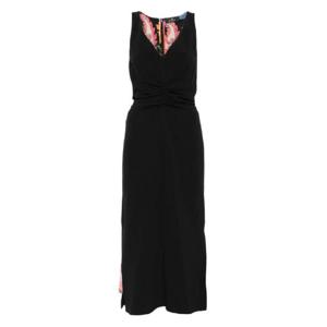 25 SS 에트로 주름 디테일 미디 드레스 WRHA035999TUDH3 TP437542395