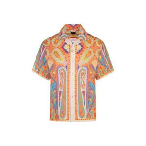Etro 페이즐리 프린트 반소매 셔츠 MRIC001399SP5A8 X0800 TP941498264