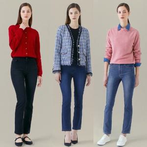 [뱅뱅][뱅뱅]22FW 여성 스트레치 밴딩 데님 3종_632611