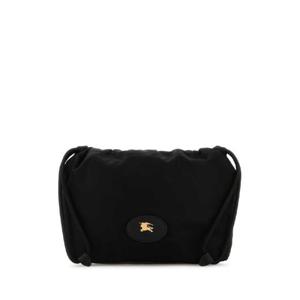 BURBERRY Black canvas Horseshoe reversible clutch 8111317 A1189