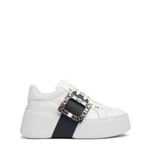 25 SS 로저비비에 여성 Viv Skate High Strass 가죽 스니커즈 82I G0U038 TP720152290