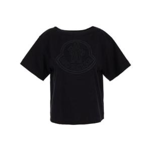 Moncler 로고 자수 크루넥 티셔츠 8C0003289AIJ 999 TP942906852