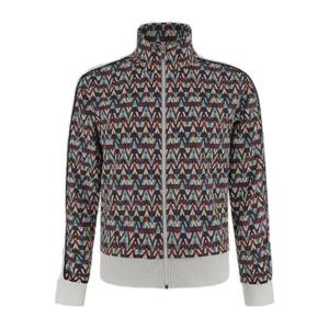Valentino 옵티컬 집업 롱 슬리브 트랙 재킷 XV3MF21I859 0N4 TP935899951
