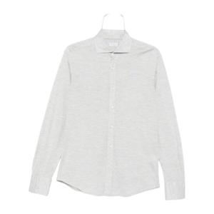 브루넬로쿠치넬리 실크 코튼 블렌드 롱 슬리브 셔츠 MH8366686