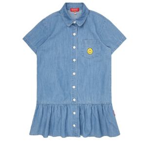 [아이스비스킷]스마일프릴셔츠데님드레스 IB42OP651_LB