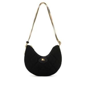 BURBERRY Black nylon Horseshoe crossbody bag 8111928 A1189