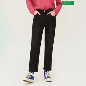 베네통 우주 와펜 배기 데님팬츠 BADP50361_BK