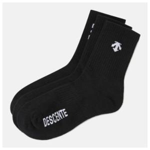 [데상트]데상트양말 UQC SP323USO7C-BLK 스포츠베이직 쿠셔닝 크