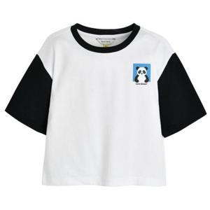 컬리수 HC04 투톤소매배색티셔츠 BK C242TSG56P