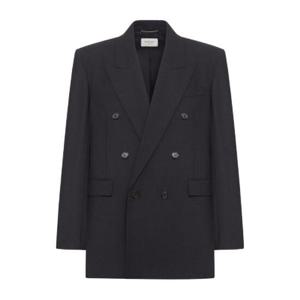 Saint Laurent 더블 브레스티드 긴팔 재킷 835102Y5K32 1000NOIR TP946170795