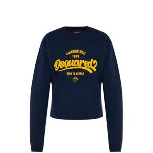Dsquared2 로고 프린트 크롭 크루넥 스웨트셔츠 S75GU0600S25030 524 TP946167500