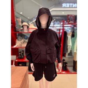 [Hunter][WOMEN] 워터프루프 립스탑 포켓형 레인 재킷 블랙 - HCW0002AJZBLK