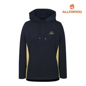 [올포유] 여성 기모 사이드 배색 후드 티셔츠 ALTRLA211-915_G