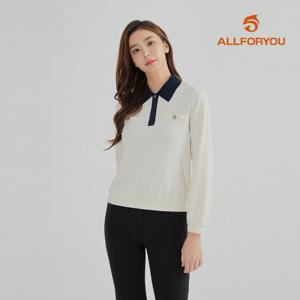 [올포유] [모델착장] 여성 페이크 포켓 블라우스형 카라 티셔츠 ALTYL7121-102_G