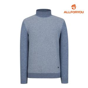 [올포유] 남성 투톤 조직 울 터틀넥 니트 AGSHLA321-906_G