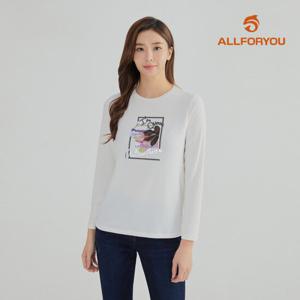 [올포유] [모델착장] 여성 원포인트 라운드 티셔츠 ALQTL7251-102_G