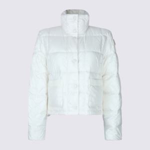 몽클레어 화이트 퀼티드 하이넥 스냅 버튼 패딩 K20931A00017 5