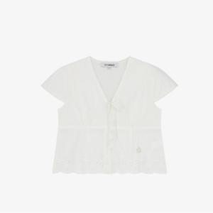 시티브리즈 레이스 블라우스 탑 BB CTH2TP04 WH