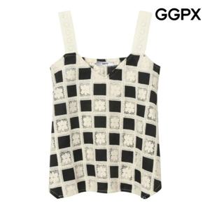 [GGPX] 플라워 크로셰 비치 블라우스 (GP7SH045F)