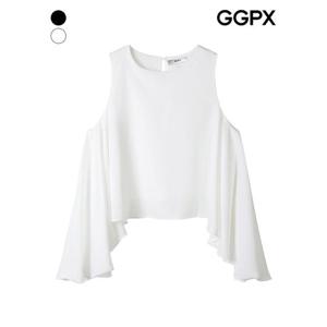 [GGPX]민소매 러플 날개 블라우스 (GP7SH044F)
