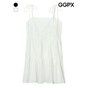 [GGPX]숄더 리본끈 캉캉 뷔스티에 원피스 (GP7OP039F)