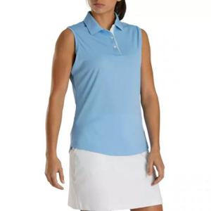 241420 FootJoy ProDry 인터록 슬리브리스 셔츠 라이트 블루 미디엄 신제품