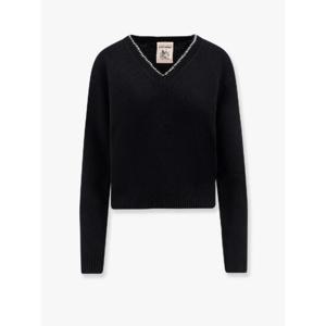 SEMICOUTURE Wool and cashmere sweater with rhinestones Y5WD31