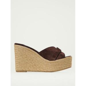 지미추 샌들 LEDAWEDGE100VJD CHOCOLATE SILVER Brown