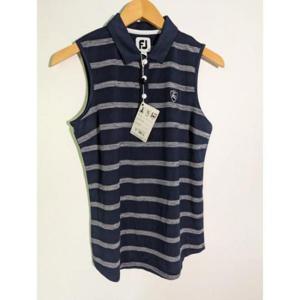 241789 NWT 여성용 풋조이 스페이스다이 스트라이프 S/L 폴로 셔츠, 사이즈 S, 색상