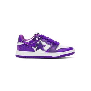 BAPE 스니커즈 퍼플   화이트 SK8 스타  1 M2 스니커즈 242546M237021