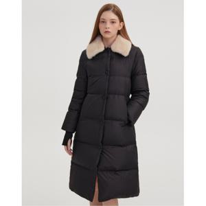 질스튜어트 뉴욕 여성 24FW 블랙 탈착카라 패딩점퍼 WJJU4D760BK
