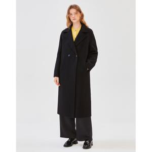 질스튜어트 뉴욕 여성 24FW 블랙 단색 울캐시미어혼방 코트 WJCO4D901BK