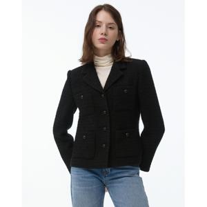 질스튜어트 뉴욕 여성 24FW 블랙 포켓 울혼방 트위드자켓 WJJA4D701BK