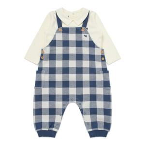 블루독베이비 10 25FW가을신상 (NY)빅체크 세트형 우주복 (45A13600030)