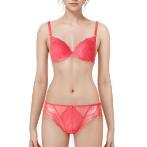 [바바라(언더웨어)]웨딩 레이스 체리핑크 부직포 브라ABR4441CPK