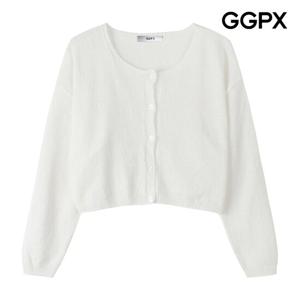 GGPX  부클 썸머 린넨 숏 니트 가디건 (GP7KG012F)