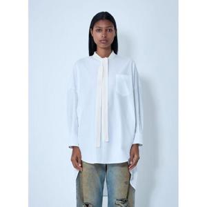 25 SS 마르니 여성 버튼 다운 셔츠 mni0261001wht